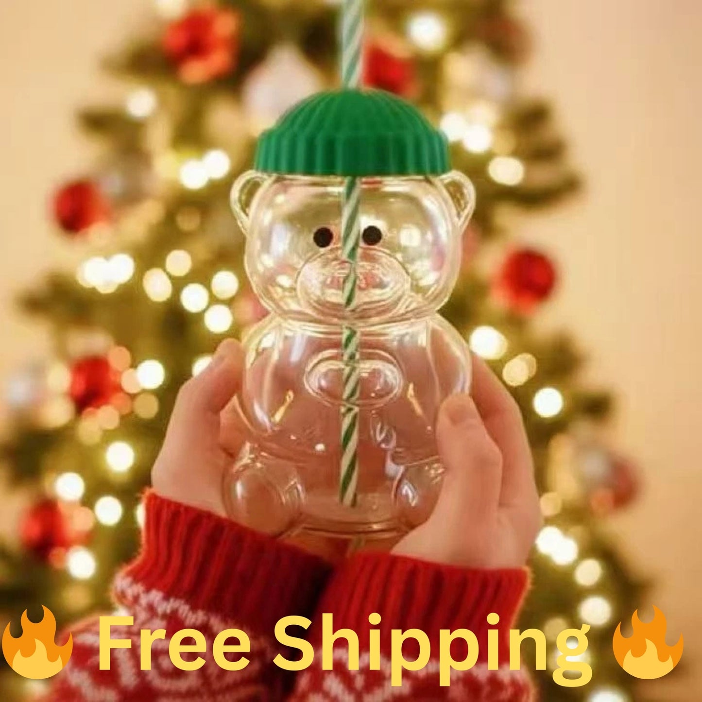 🔥 Buy One Get One Free 🔥 Star-bucks-2026 Barista Bear Glass Cup Coffee Mug Limited Edition  🔥