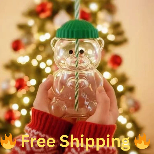 🔥 Buy One Get One Free 🔥 Star-bucks-2026 Barista Bear Glass Cup Coffee Mug Limited Edition  🔥